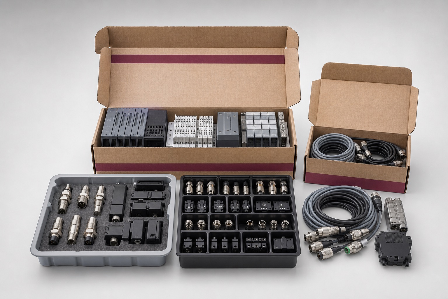 Automation component sourcing for industrial plants